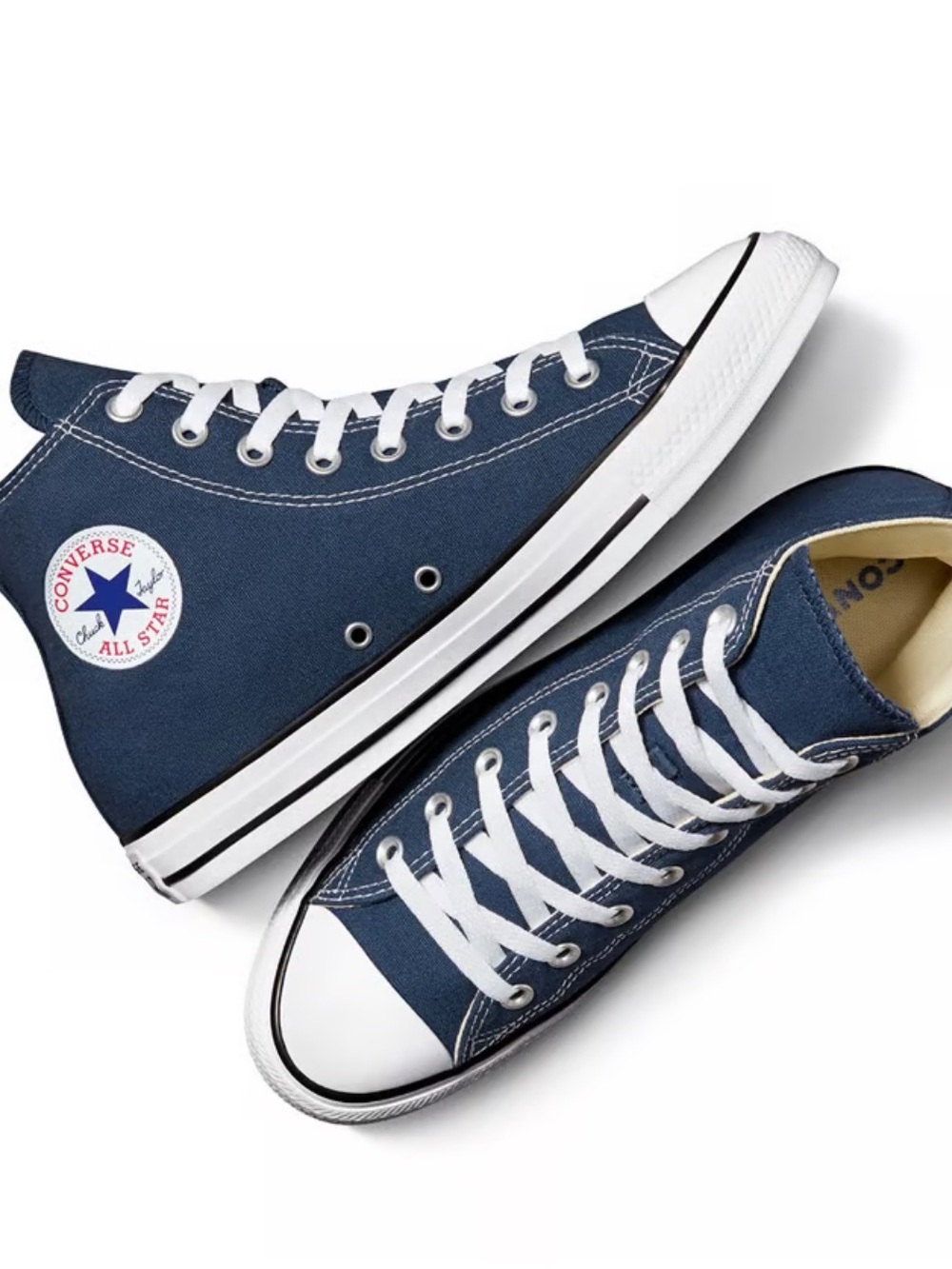 Converse Chuck Taylor High Top Sneakers in Navy and White! New! W7